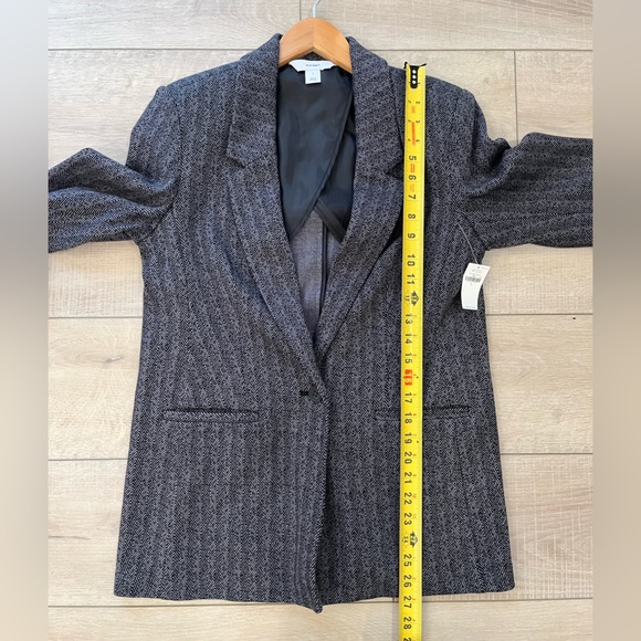 OLD NAVY gray herringbone oversized blazer size small NWT - Picture 12 of 12